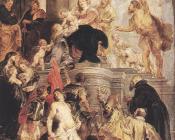 彼得 保罗 鲁本斯 : Bethrotal of St Catherine,sketch